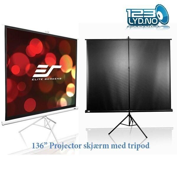 Lerret Elite Screens – Portabelt Lerret 250 x 250 Cm Med Tripod