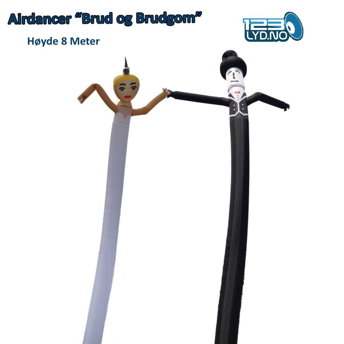 Airdancer brudgom til bryllup