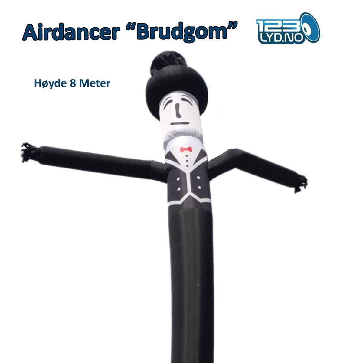 Airdancer brudgom til bryllup