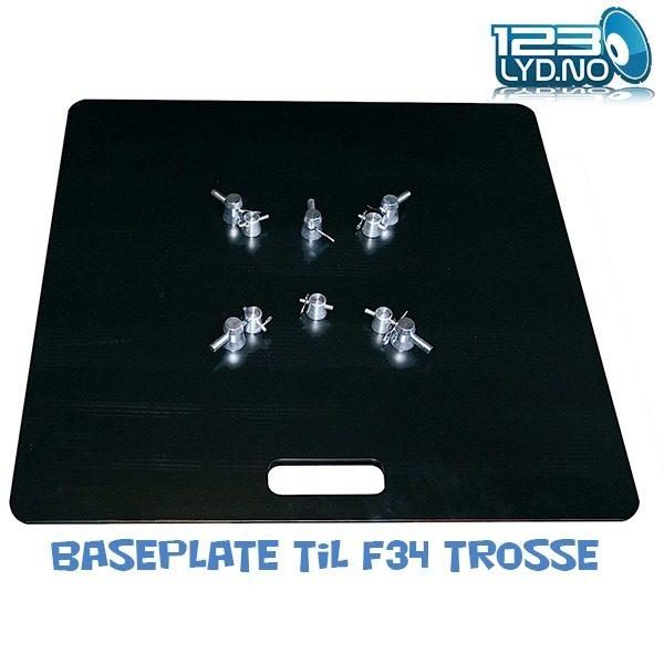 Baseplate til trosse – truss modell F34 SORT