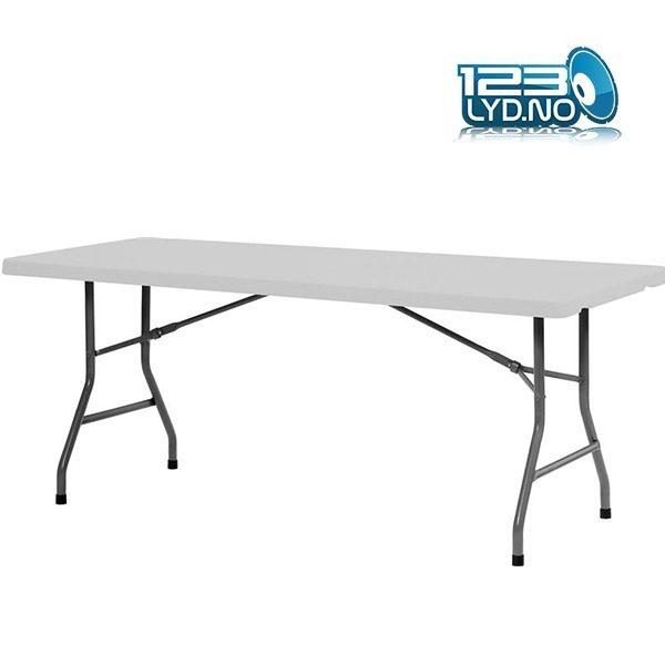 Plastbord – Grått Bord 183 x 75 cm Til Leie