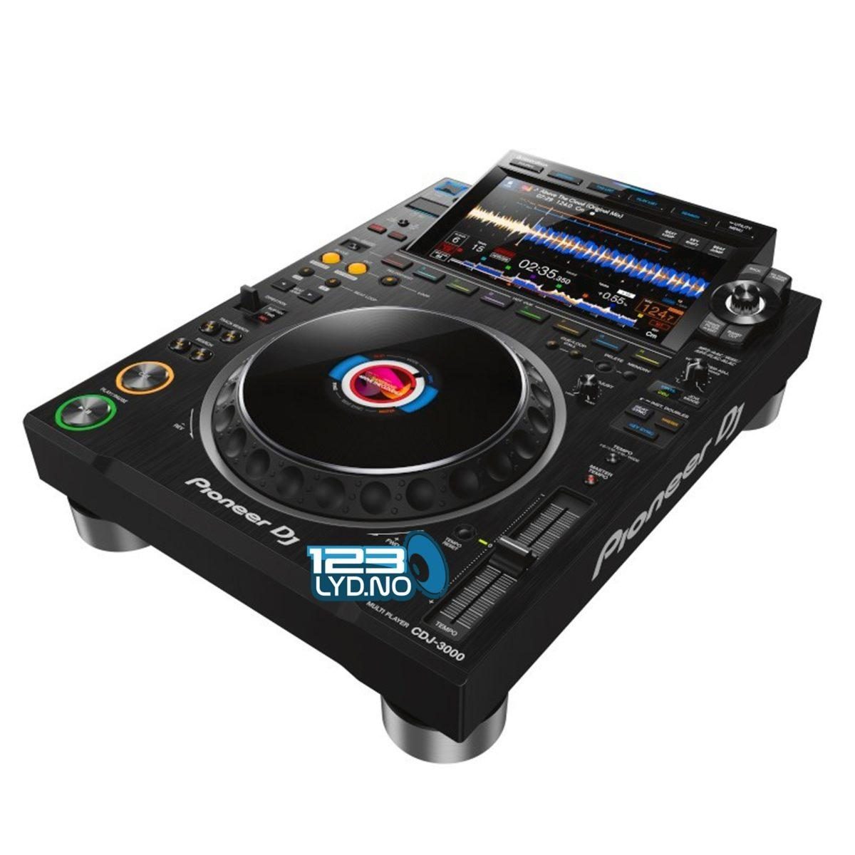 Pioneer DJ sett med 2 stk CDJ3000 og en A9 mikser