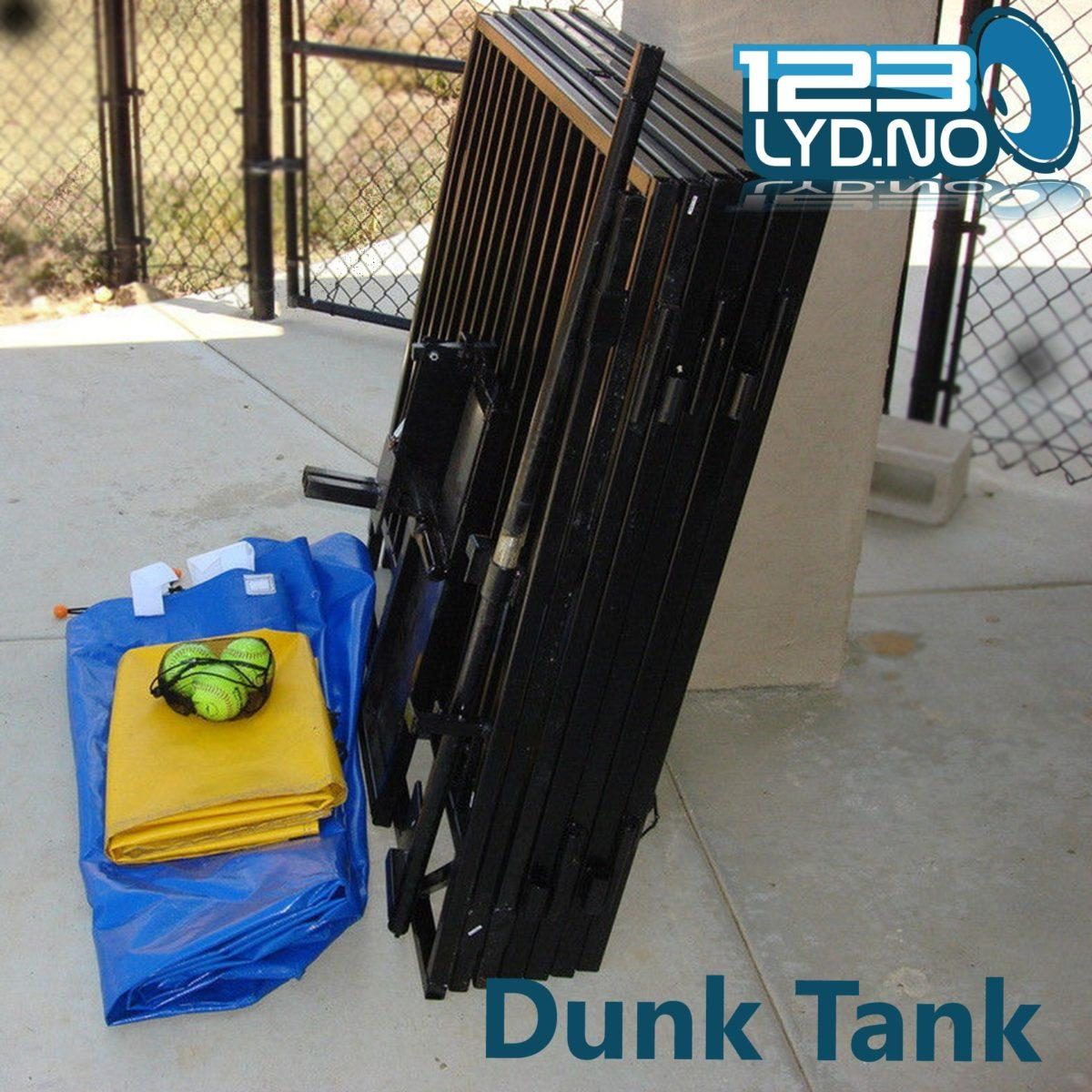 Dunk Tank stor versjon til leie – gir deg barnslig morro