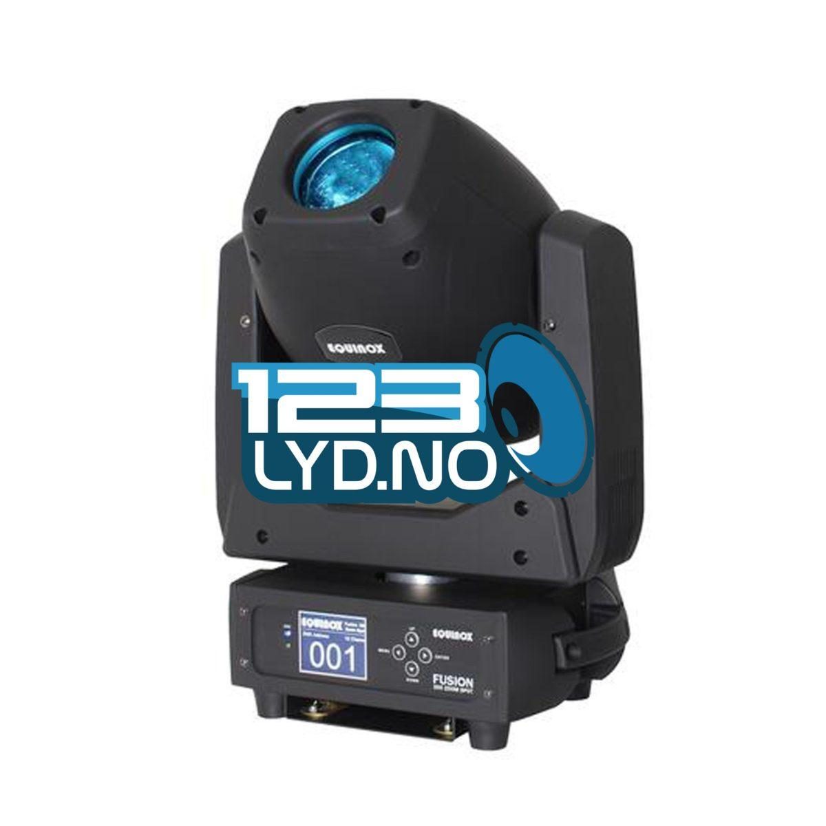 Moving head zoom spot til leie