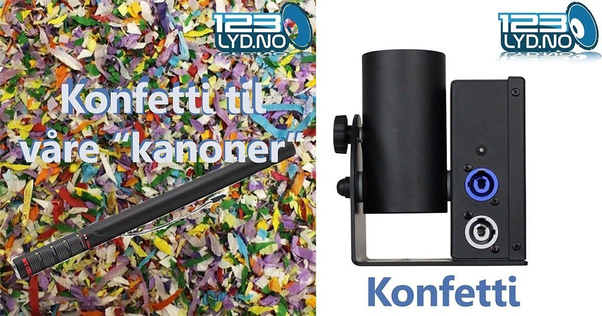 80cm Konfetti (Konfetti) rør i papir og metallic i forskjellige farger