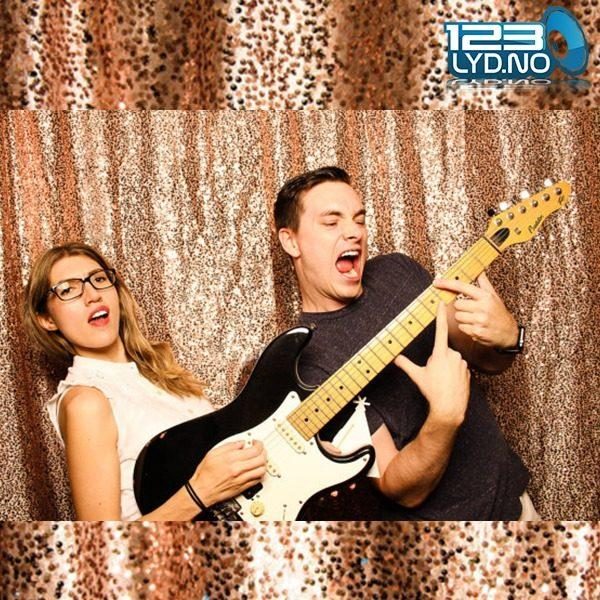 Photo Booth backdrop – bakgrunn Rose Gold