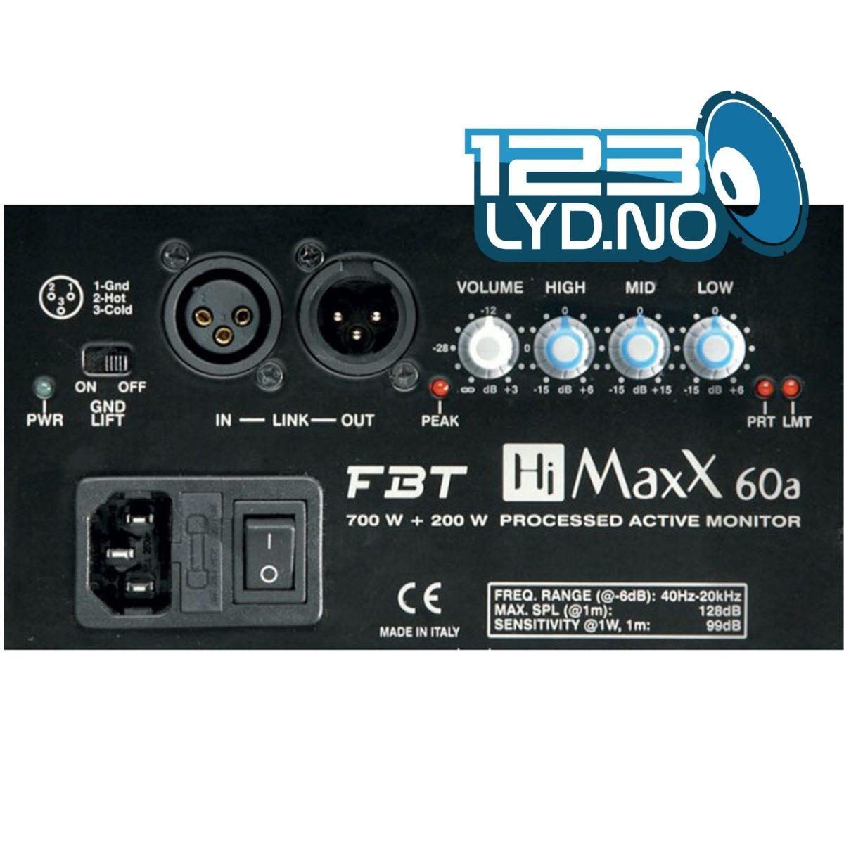 FBT HIMaxx 60A (900w RMS) aktiv høyttaler