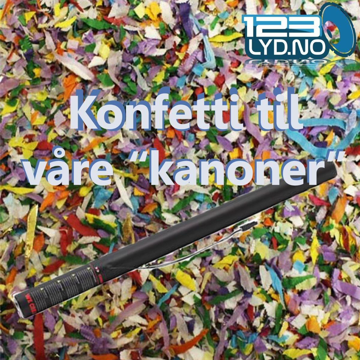 80cm Konfetti (Konfetti) rør i papir og metallic i forskjellige farger