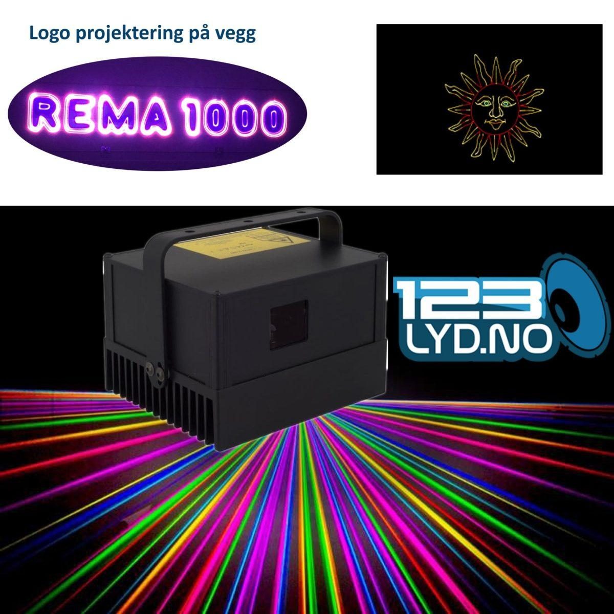 Laser for logo projektor og lasershow
