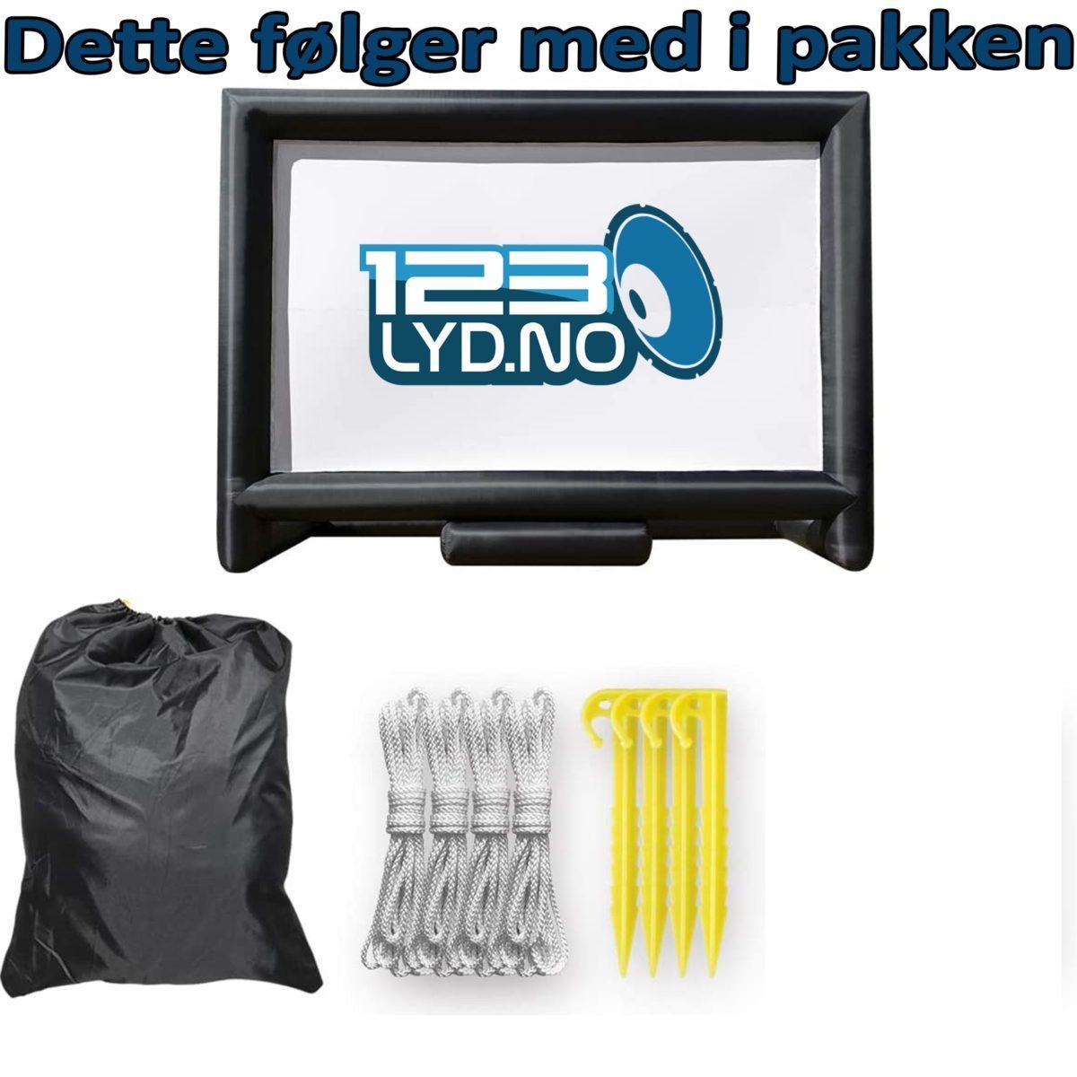 Oppblåsbart lerret på 6 x 5 Meter til Drive In kino osv