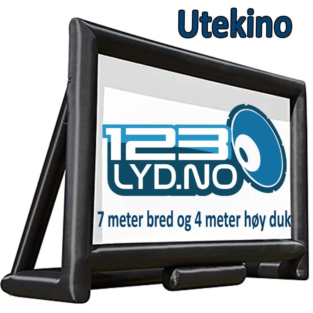 Lerret på 7 x 4 Meter til drive in eller utekino osv