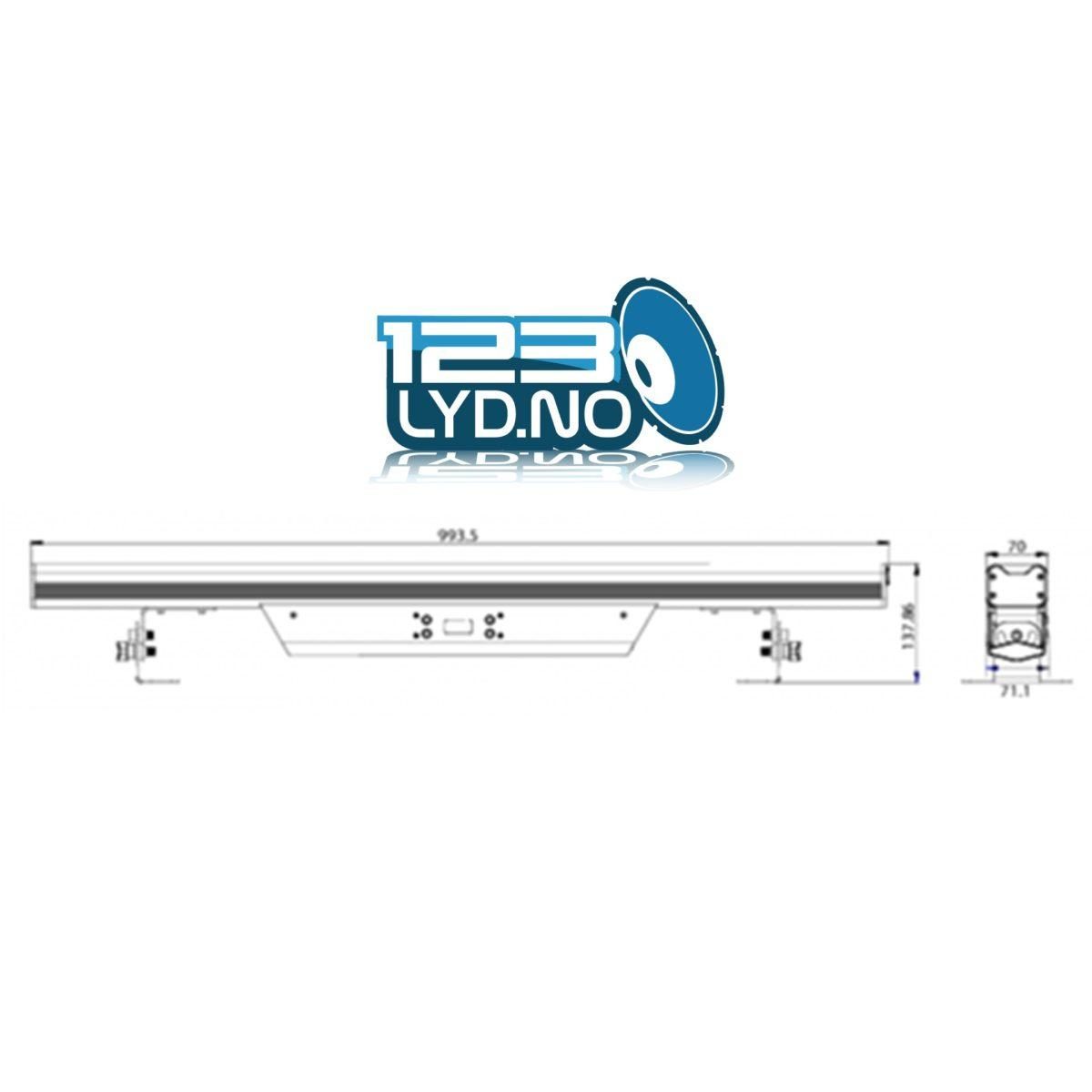 Publikum blinder Lumipix med 12 x 10w LED RGBW