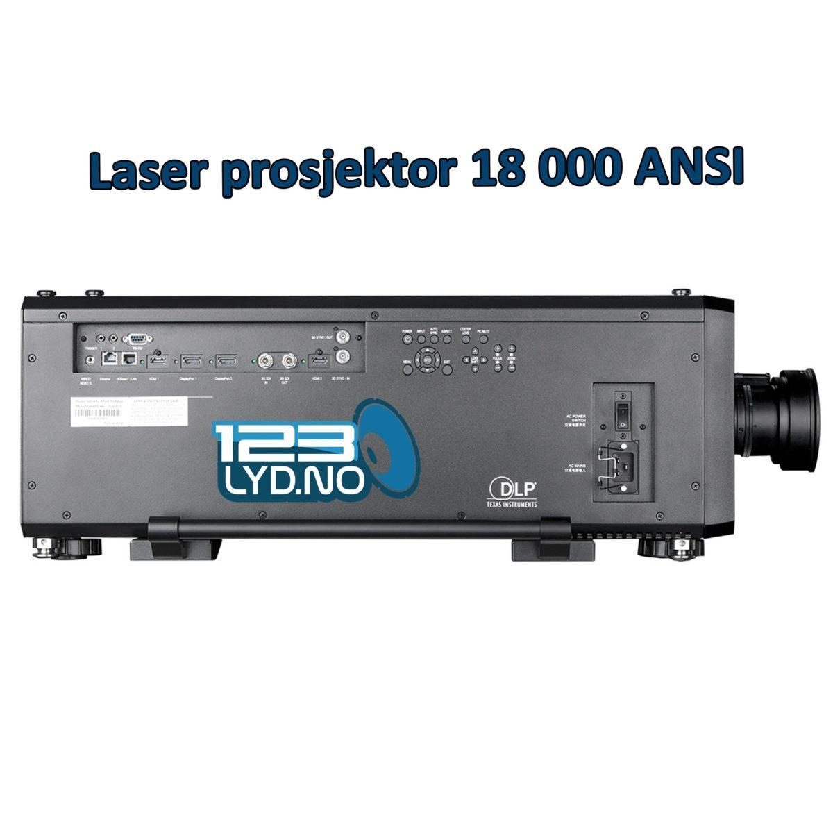 Laserprojektor på 18 000 ANSI til leie