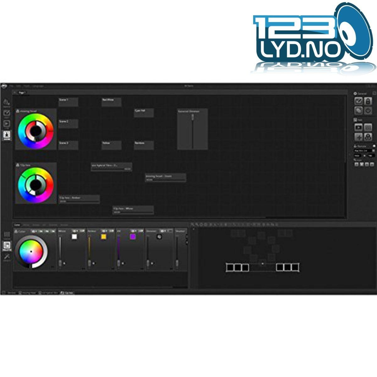 DMX kontroller for PC til lysstyring