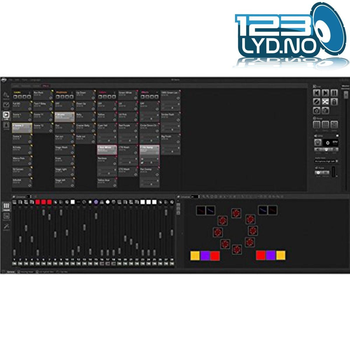DMX kontroller for PC til lysstyring