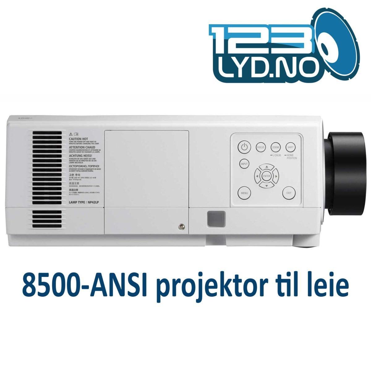 Projektor 8500 ANSI til leie
