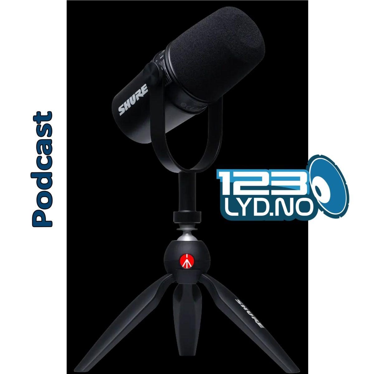 Podcast mikrofon Shure MV7 til leie