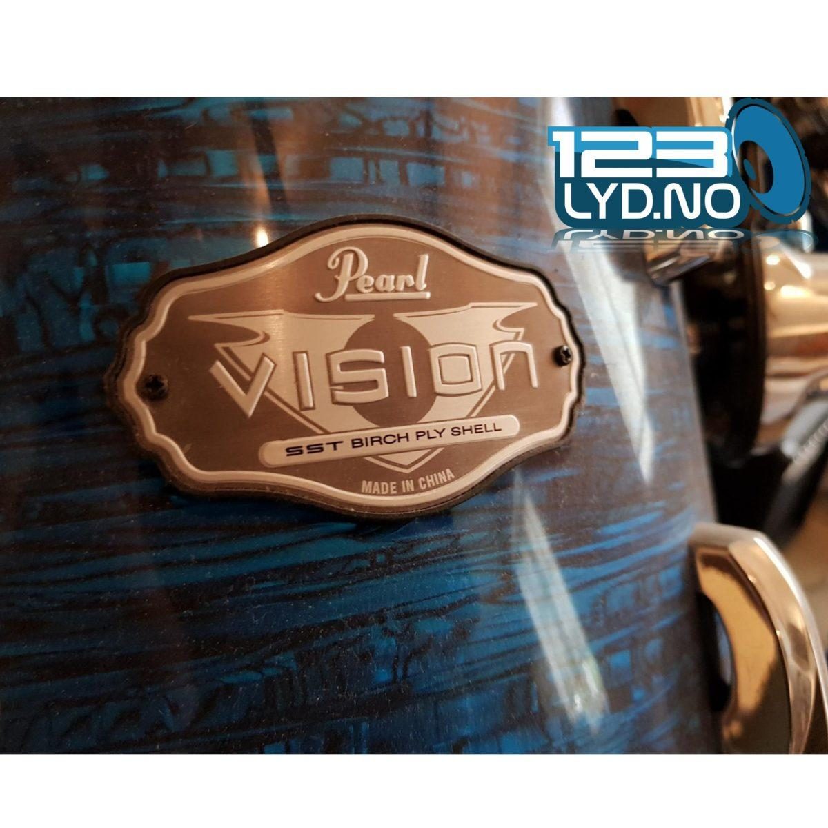 Trommesett fra Pearl «Vision» fullt sett til leie for de kravstore