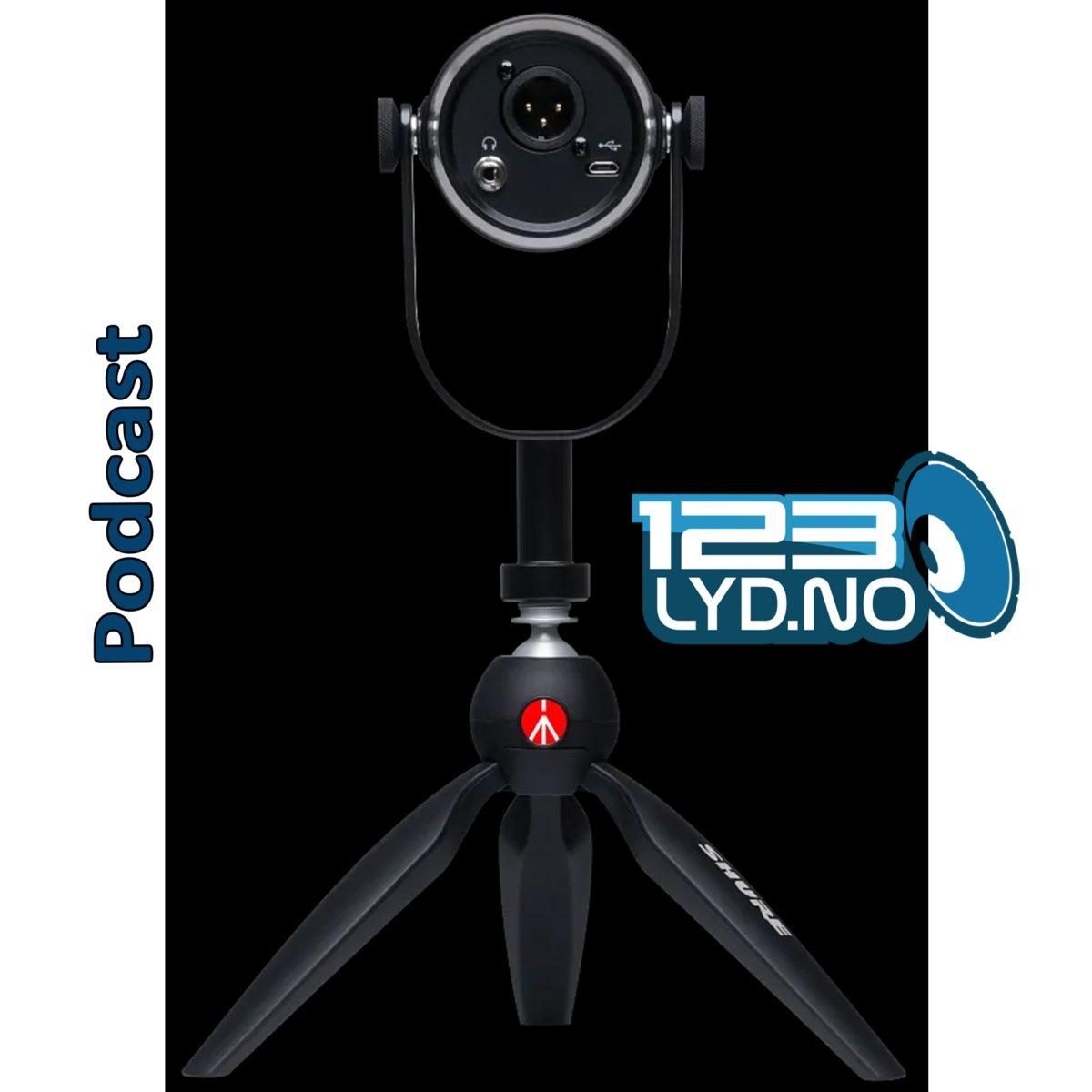 Podcast mikrofon Shure MV7 til leie