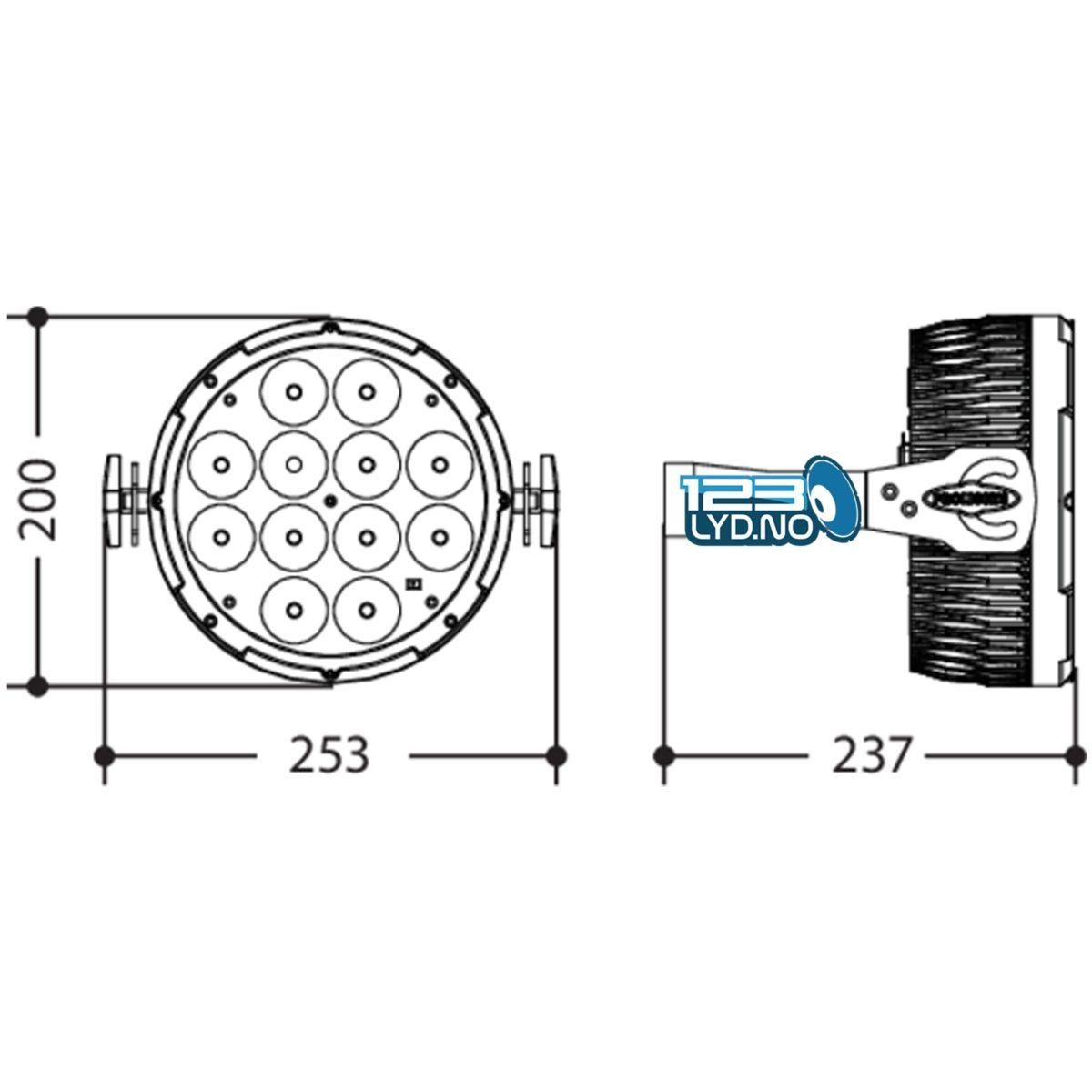 Prolights Lumipar 12UQPRO5 LED par til leie