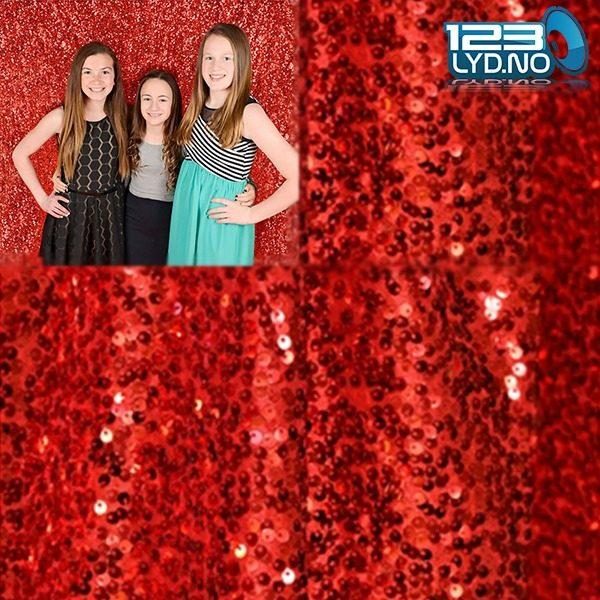 Photo Booth backdrop – bakgrunn RØD