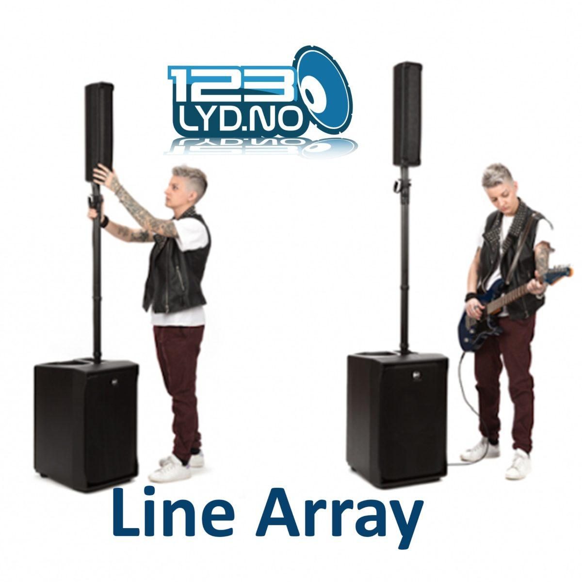 Line Array – Lydpakke V 4.0 inkl innebygd mikser med kompressor og effekter