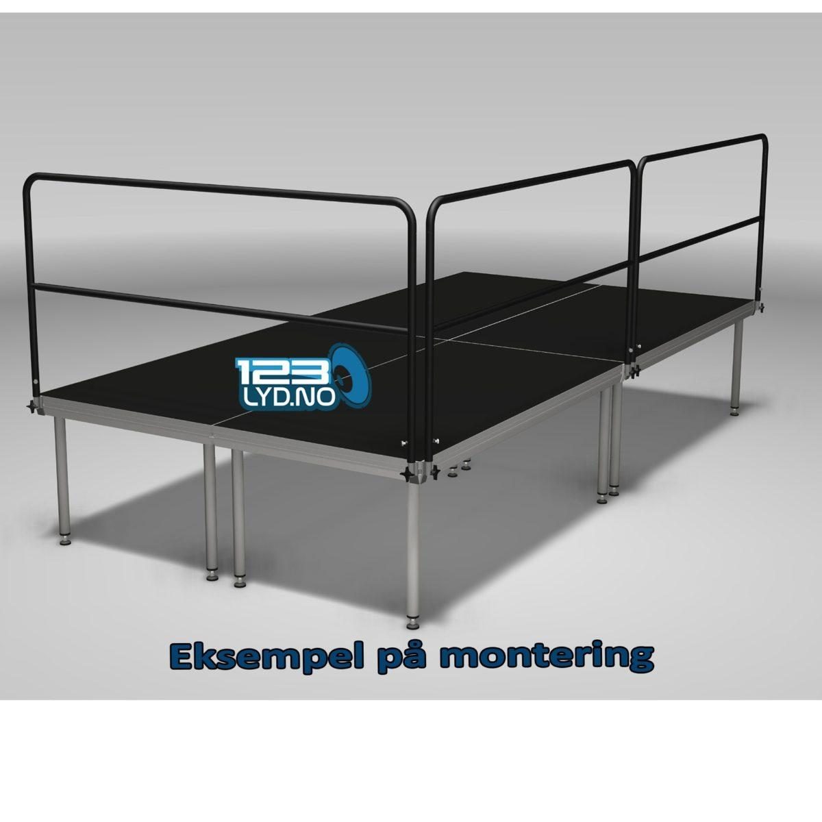 Rekkverk (rail) 200cm til leie for stagedex prolyte elementer