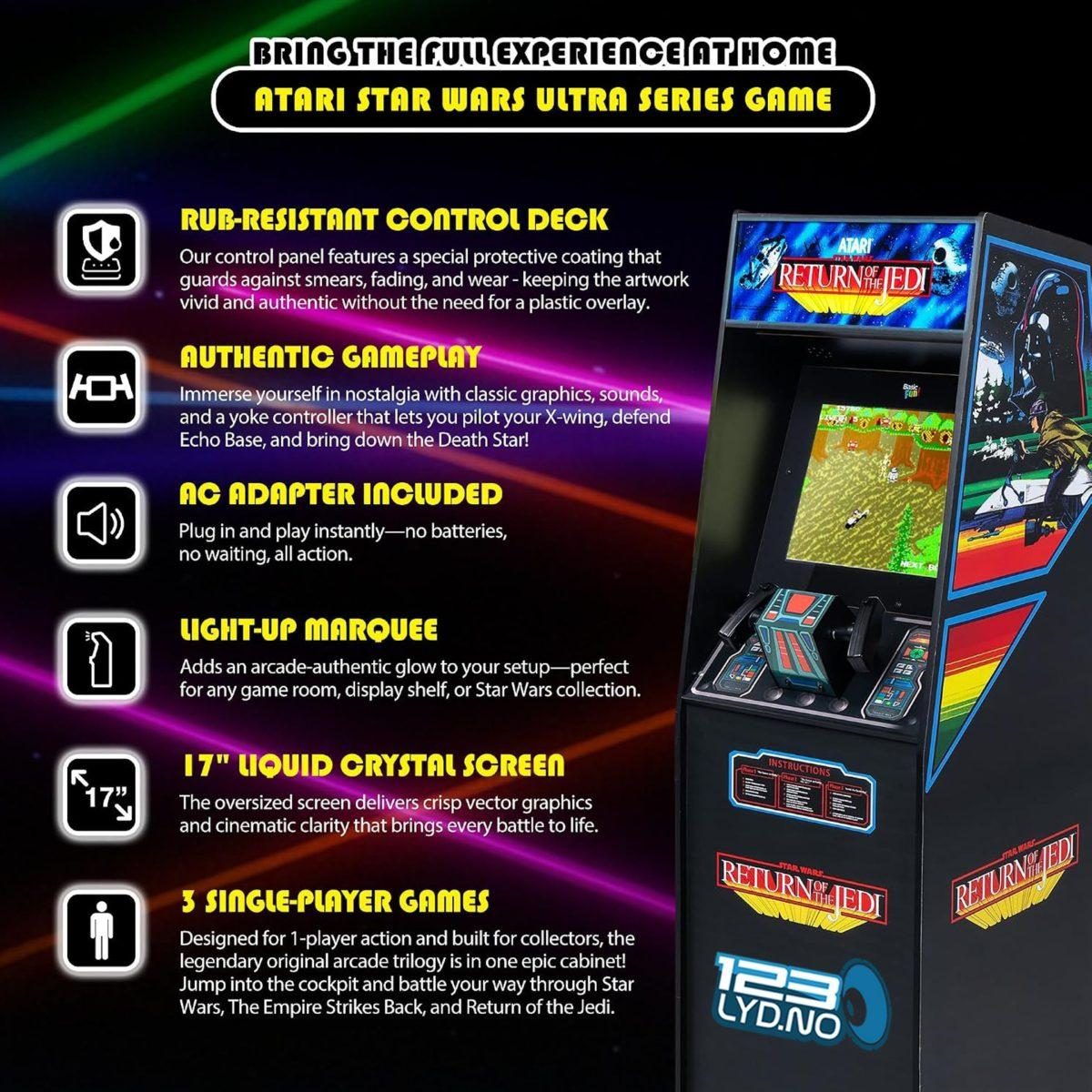 Arkade leie Atari Star Wars Arcade-maskin – Må Kraften være med deg!