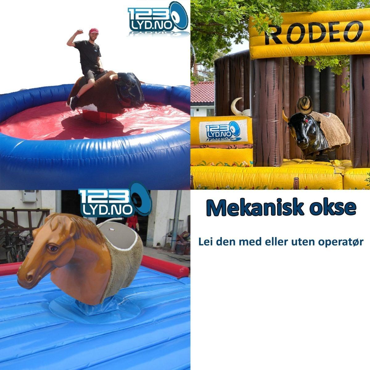 Rodeo – Mekanisk Okse/Hest Med Binge til leie