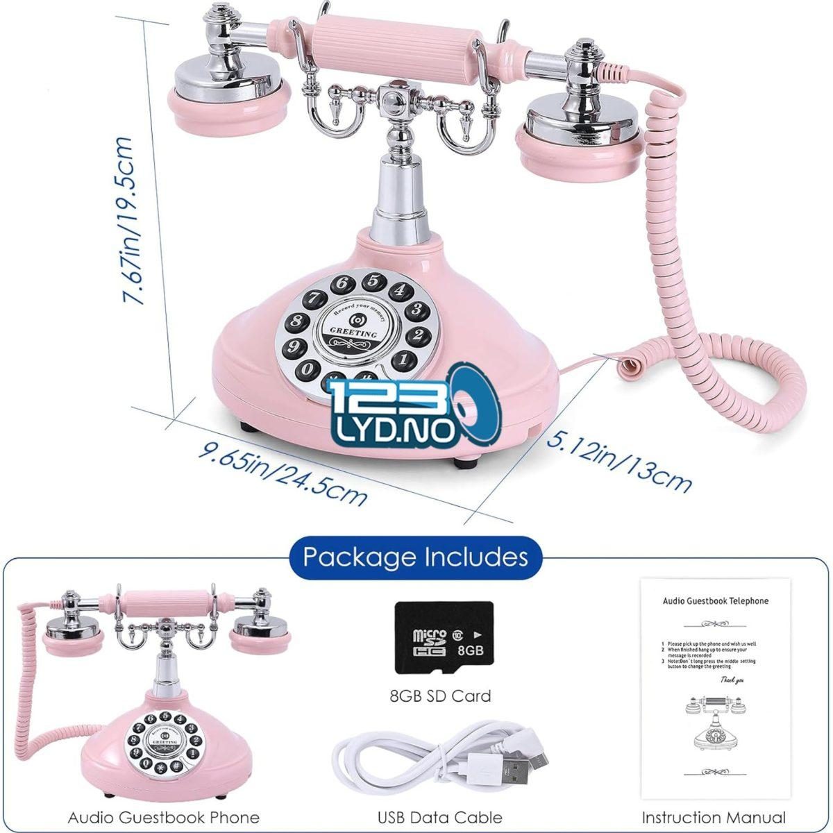 Digital gjestebok til leie (Rosa)