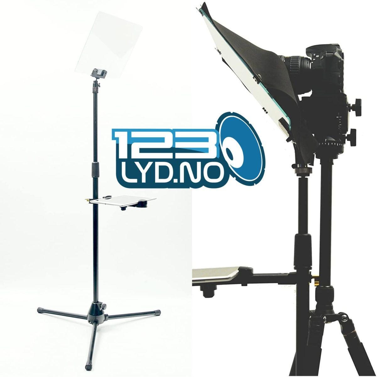 Teleprompter til taler eller til intervju, TV og filmproduksjoner