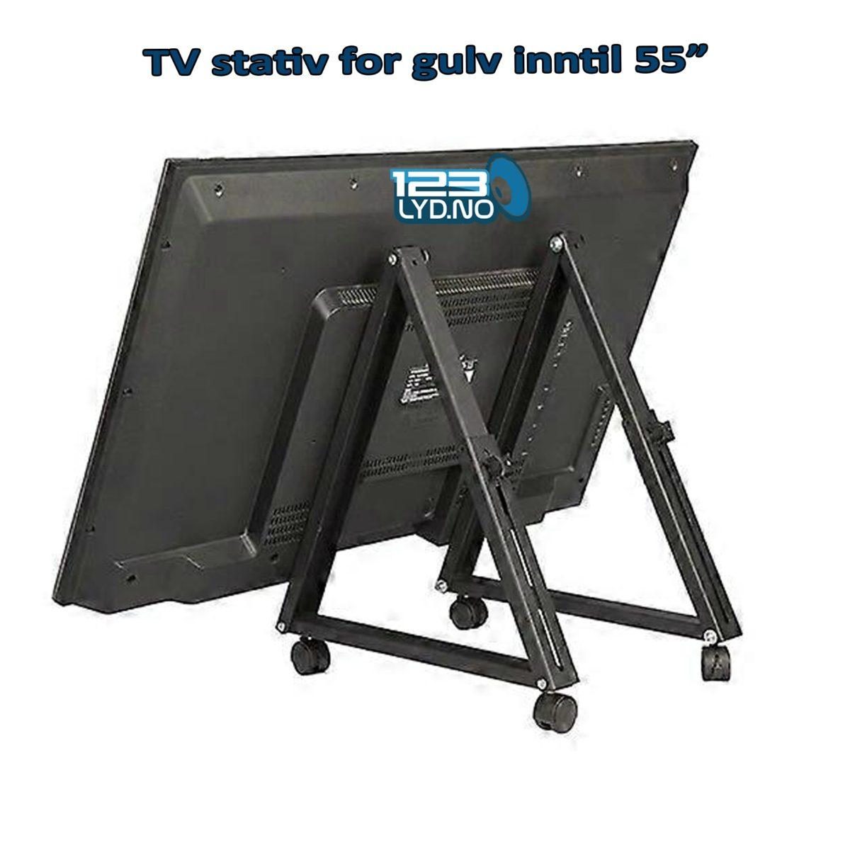 TV – Monitor stativ på gulv med hjul for scene eller konferanse