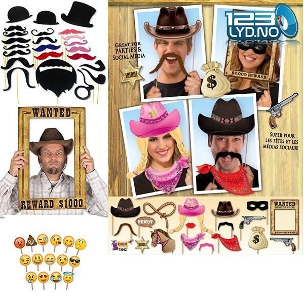 Photo Booth Props til Western tema