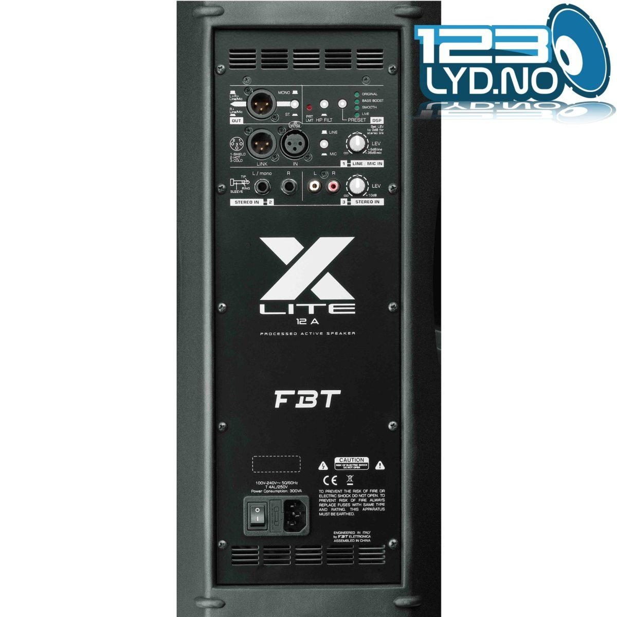FBT X-Lite Wedge Høyttaler for monitor for band samt til musikk og taler