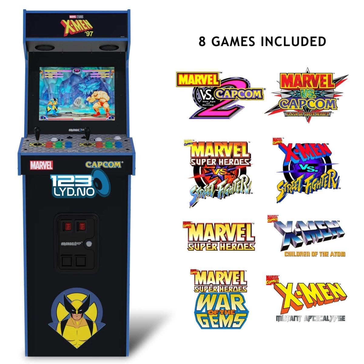 X-Men 97 Arcade spill med 8 spill til leie